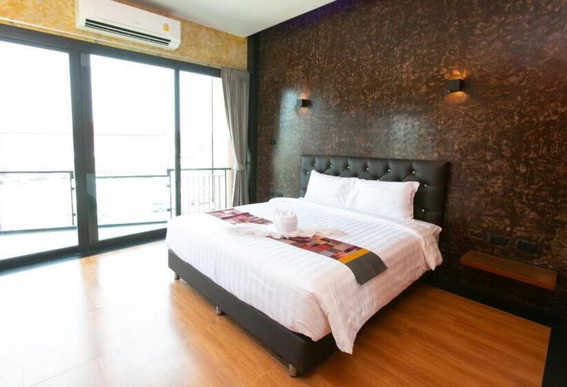 חדר דחוקס עם מיטת קינג, Windmillplace Kaoyai