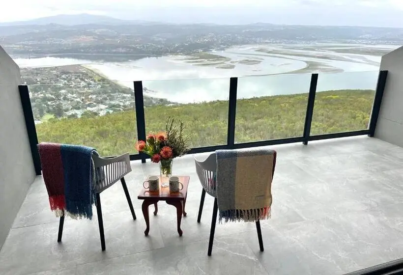 オーシャンビューデラックスルームバルコニー付き, Die Uitzicht Guesthouse   Knysna