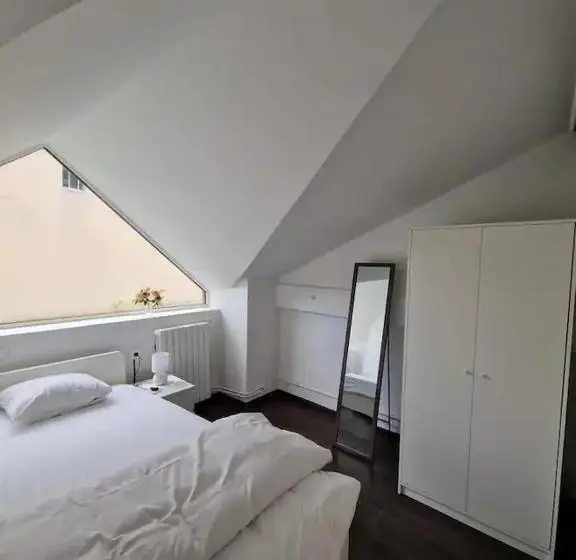 浴室共有ファミリールーム, 3 Cosy Bedrooms House With 4 Beds Near Paris