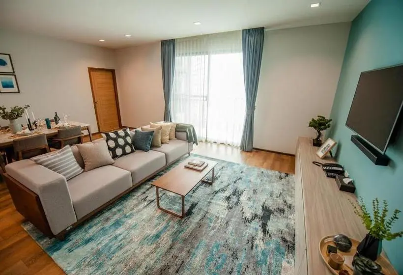 ２ベッドルームのエクゼクティブアパートメント, Oakwood Hotel & Residence Sriracha