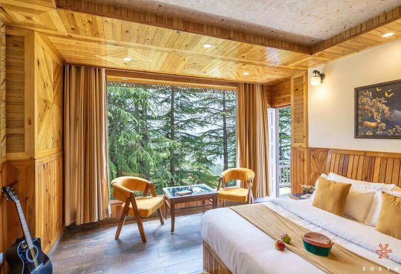 발코니 디럭스 룸, Zostel Kotgarh