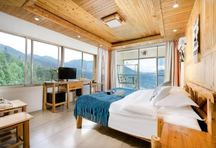 オーシャンビューデラックスルーム, Longji Panorama Hotel 龙脊全景楼大酒店