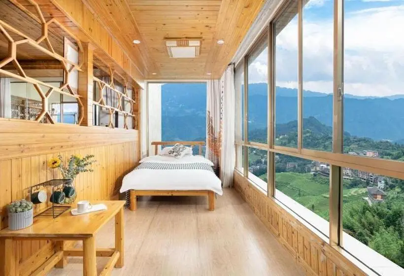 マウンテンビューファミリールーム, Longji Panorama Hotel 龙脊全景楼大酒店