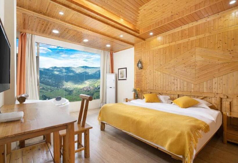 带大床的套房, Longji Panorama Hotel 龙脊全景楼大酒店