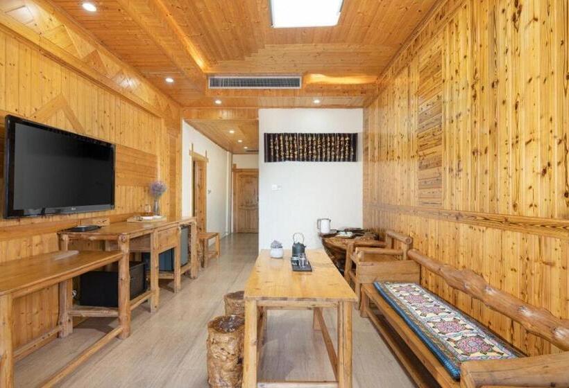 带大床的套房, Longji Panorama Hotel 龙脊全景楼大酒店