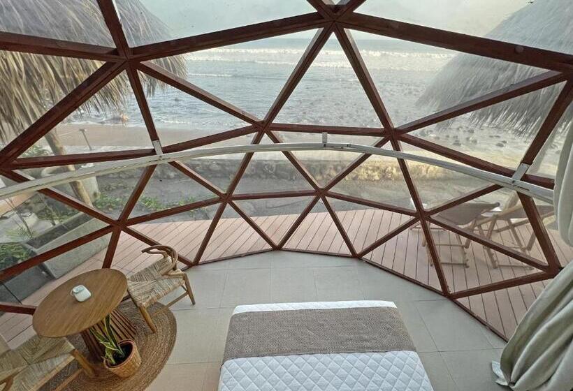 اتاق خانوادگی با چشم‌انداز دریا, Almare Zonte   Beachfront Glamping
