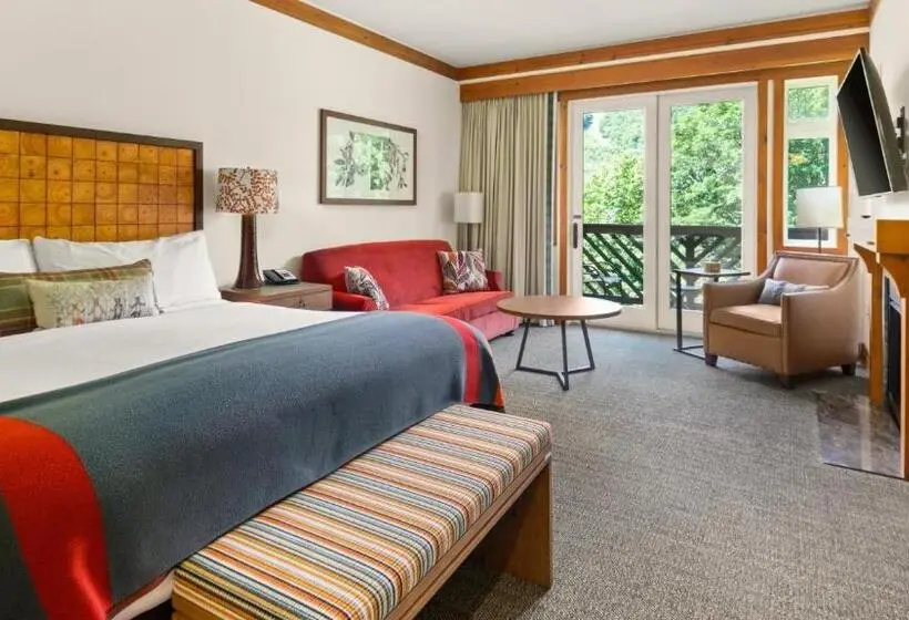 キングサイドベッドのスタンダードワンルーム, 1315 Studio Lodge At Spruce Stowe Mt Resort Ski In Ski Out Sleeps 4