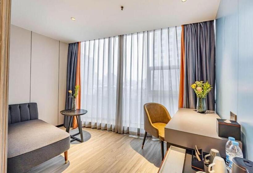 Superior-huone, 昊丽贵阳喷水池地铁站酒店