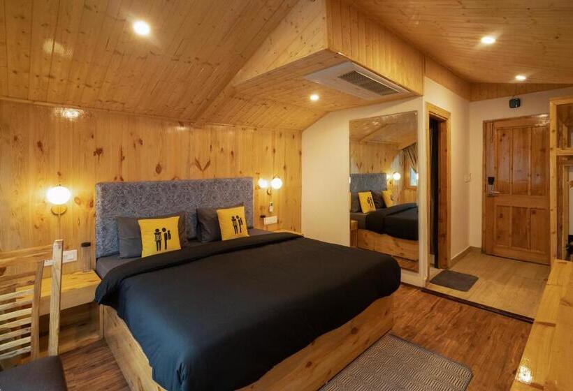 اتاق لوکس با چشمانداز, The Hosteller Old Manali, Manu Temple