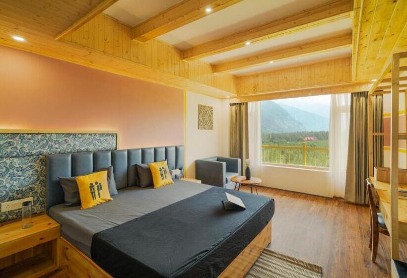 اتاق سوپریور با چشمانداز, The Hosteller Old Manali, Manu Temple