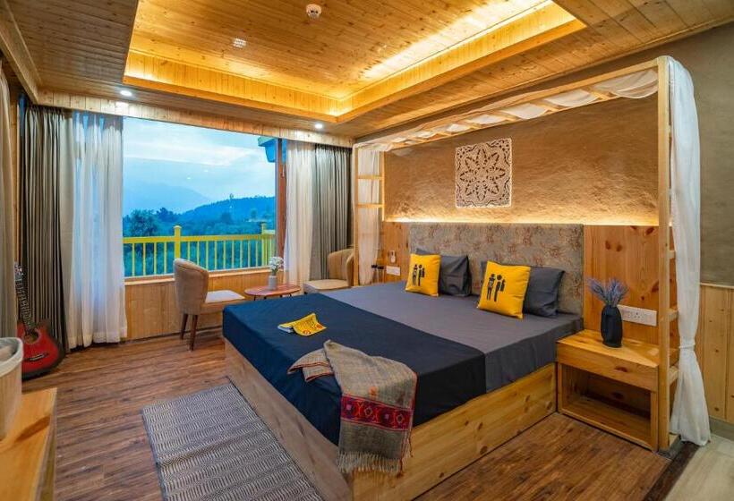 اتاق سوپریور با چشمانداز, The Hosteller Old Manali, Manu Temple