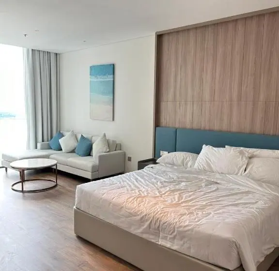 اتاق استاندارد با تخت بزرگ, Trạm Space   Khách Sạn Căn Hộ View Biển