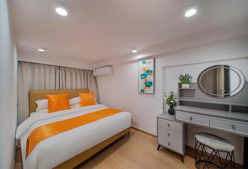 2ベッドスイートルーム, 金舍名都国际公寓广州天河金融城三溪地铁站店