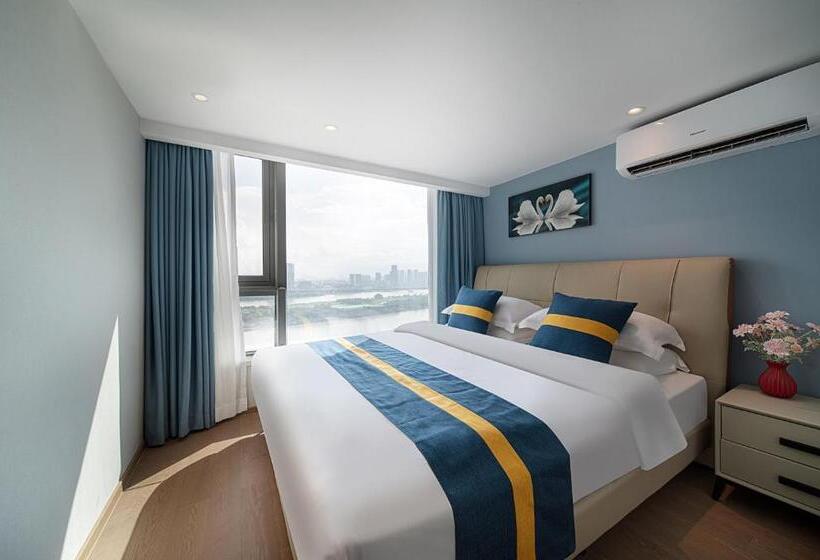 Suite met 3 Slaapkamers, 金舍名都国际公寓广州天河金融城三溪地铁站店