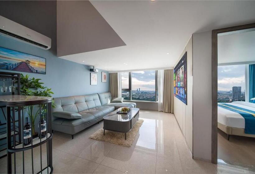 3ベッドルームスイート, 金舍名都国际公寓广州天河金融城三溪地铁站店