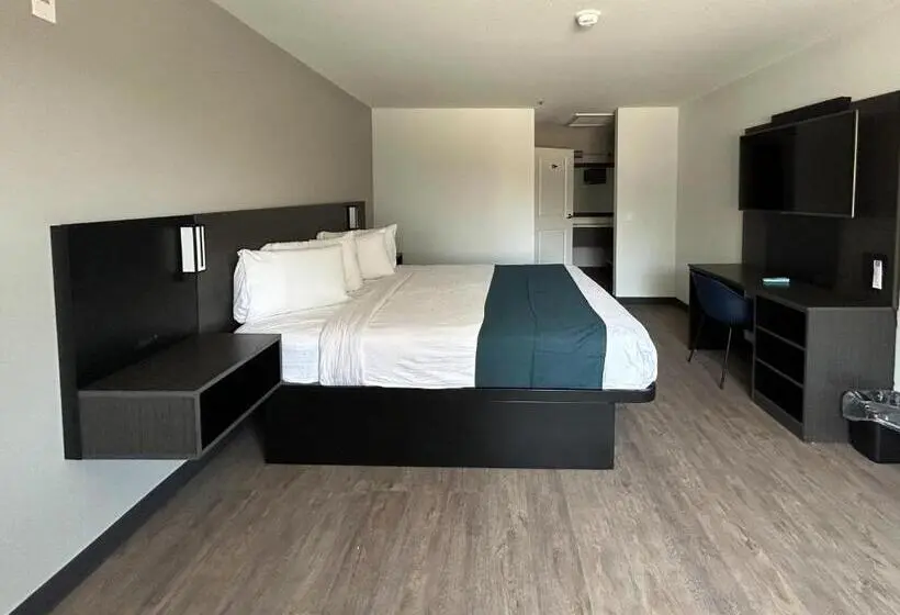キングサイズベッドのスタンダードルーム, Motel 6 Lake Elsinore, Ca