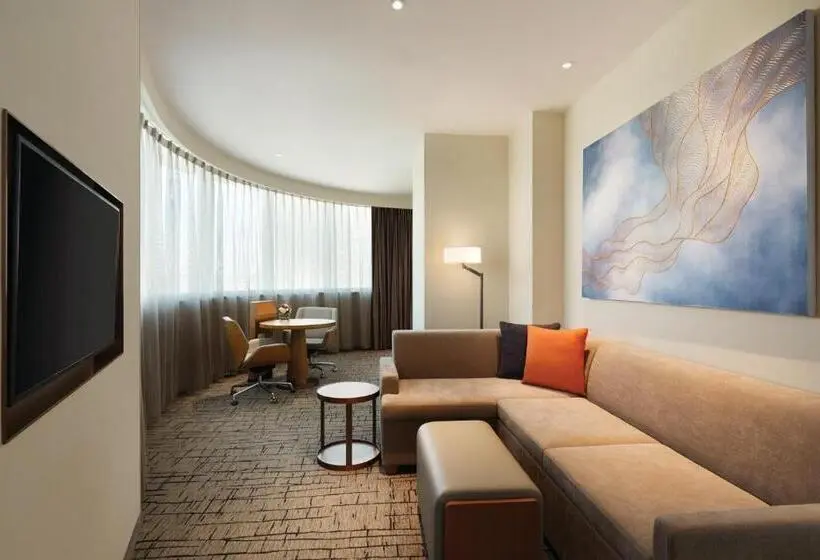キングサイズベッドのスイートルーム, Hyatt Place Yinchuan Yuecaicheng
