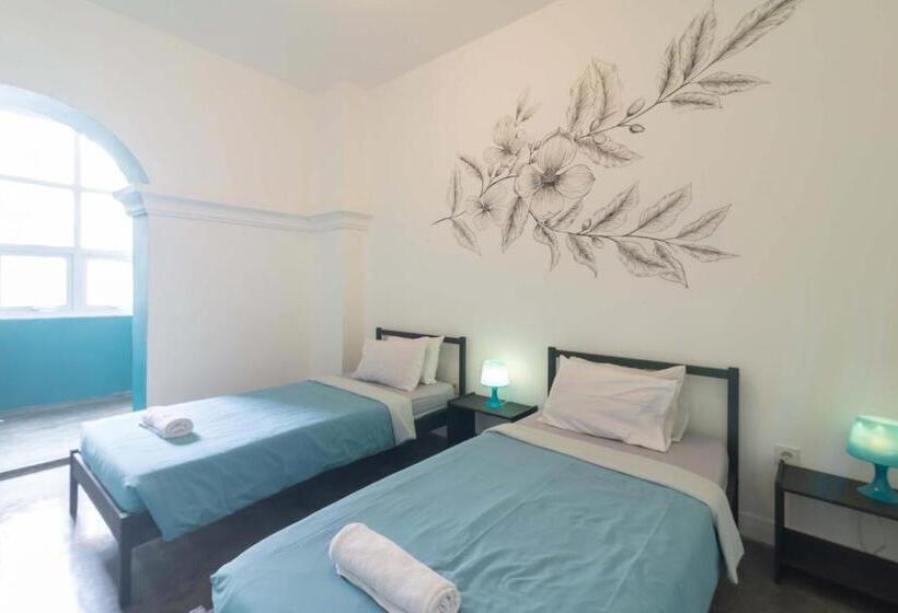 חדר סטנדרט חדר אמבטיה משותף, Wonderloft Hostel Kota Tua