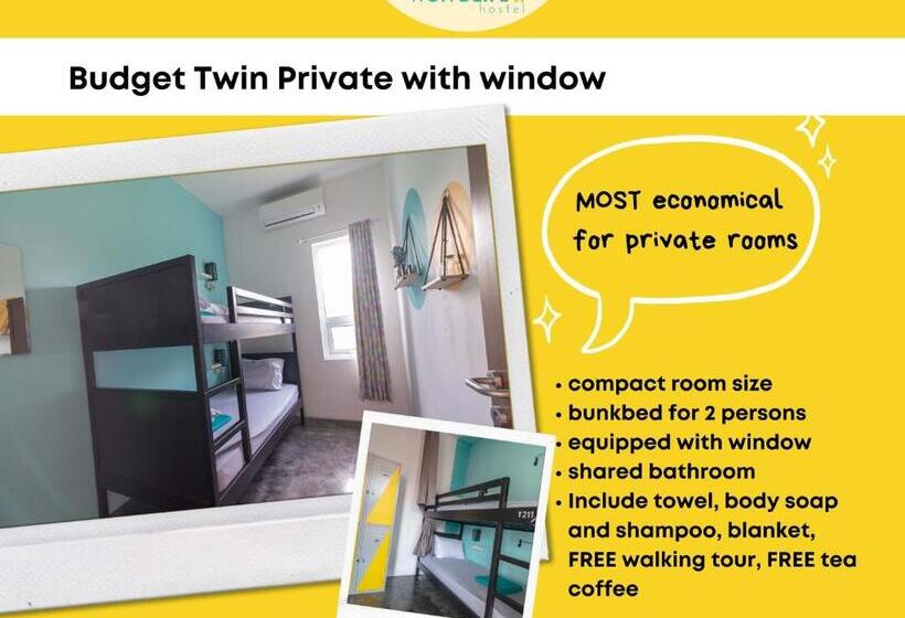 חדר אקונומי, Wonderloft Hostel Kota Tua