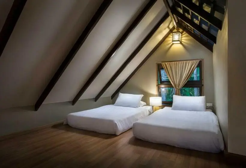 バンガローの２ベッドスタンダードルーム, Khaokhoherbary Organicfarm&resort
