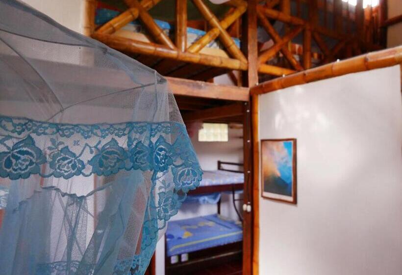 ویلای 1 خوابه با چشمانداز باغ, Montañita Cabañas