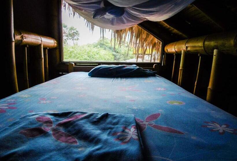 ویلای 1 خوابه با چشمانداز باغ, Montañita Cabañas