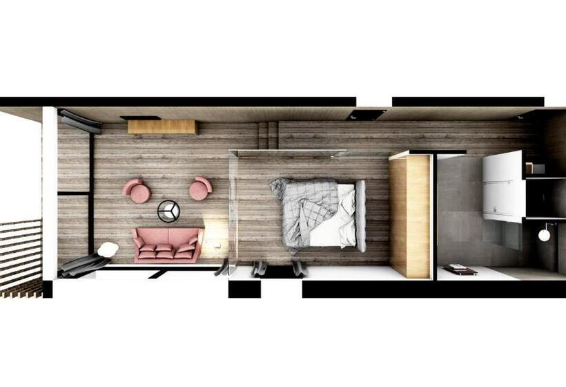 جناح ديلوكس مع إطلالات, Senses Violett Suites   Adults Only