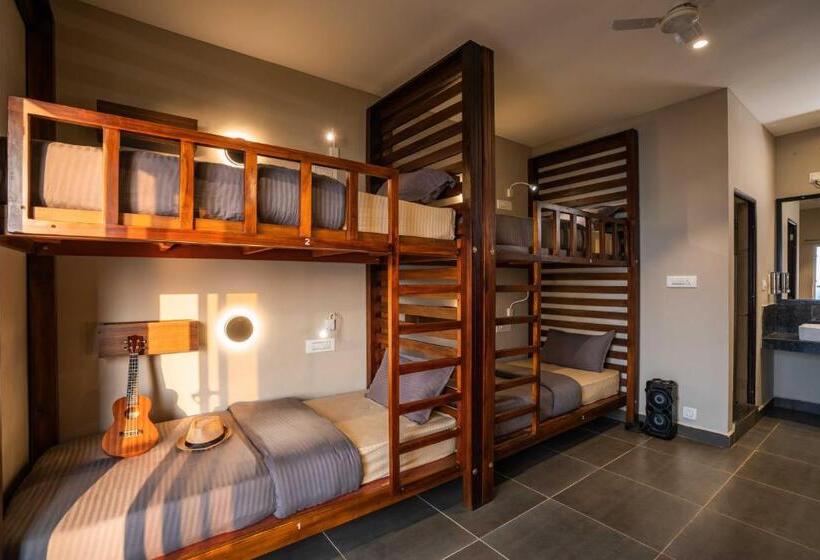 سرير في غرفة سوبيريور مشتركة, Zostel Gokarna