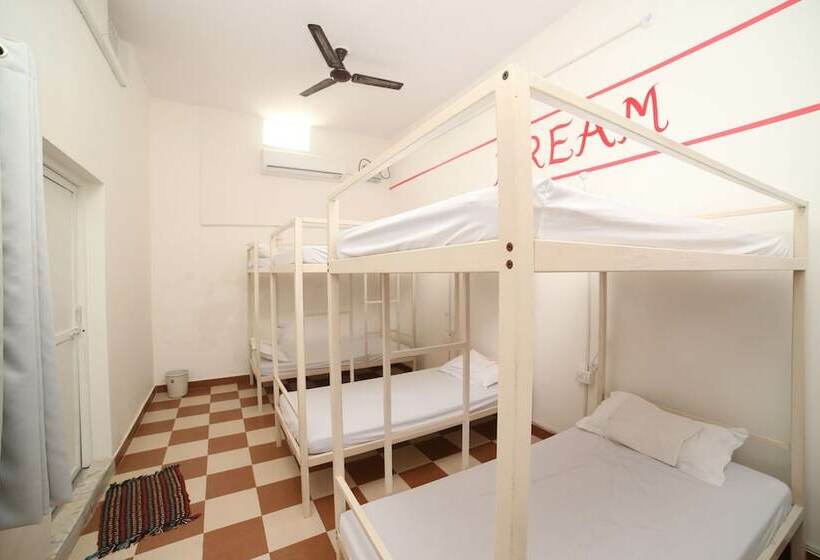 共用房间的床, Roadhouse Hostel Varanasi
