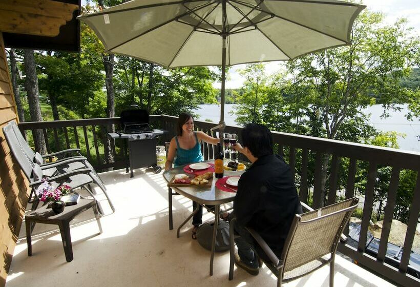 带阳台套房, Chalets Lac à La Truite