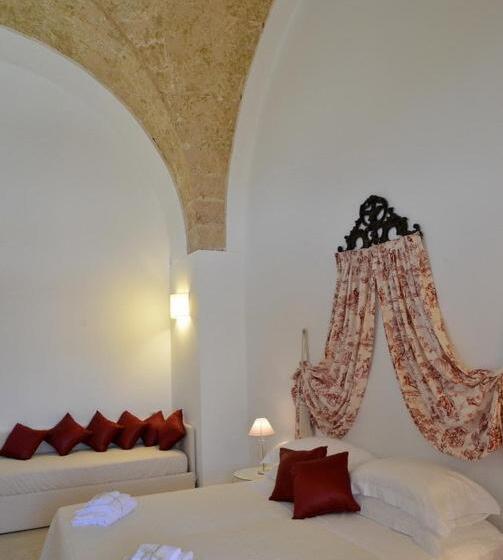 חדר סטנדרט לשלושה עם נוף לגינה, Masseria Palane