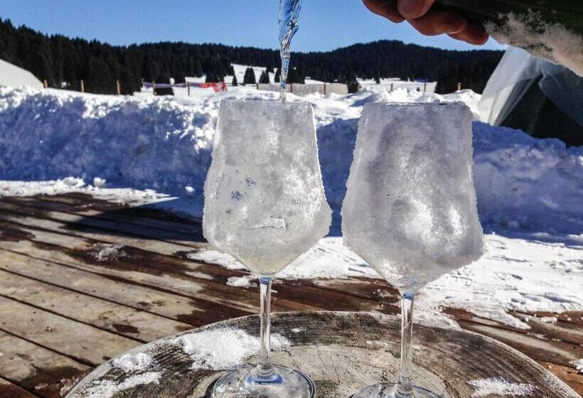 חדר משפחתי נוף לגינה, Malga Millegrobbe Nordic Resort