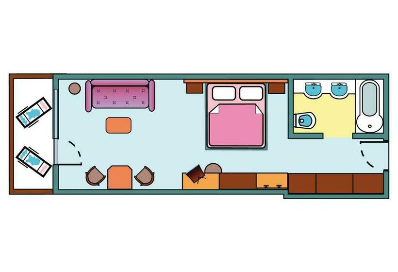 带阳台的高级房间, Ifinger