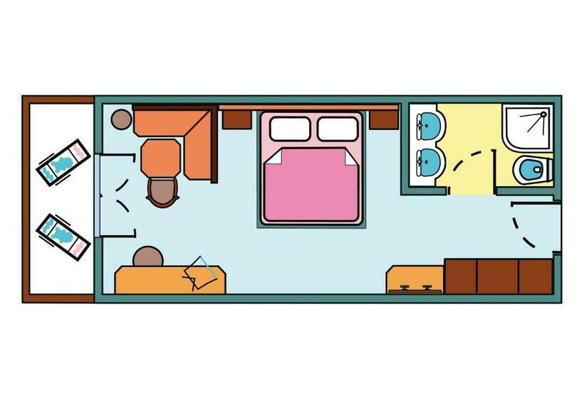 Comfort room with balcony, Ifinger