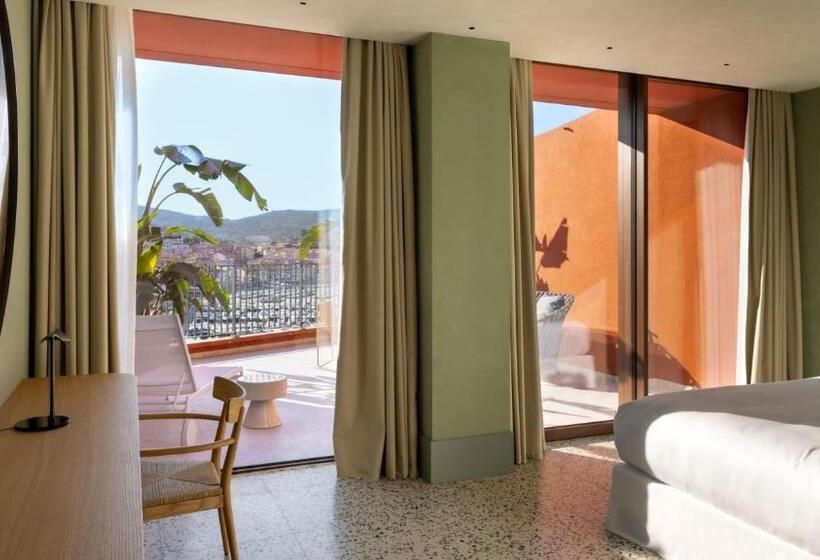 חדר דלוקס עם מרפסת נוף לים, La Roqqa