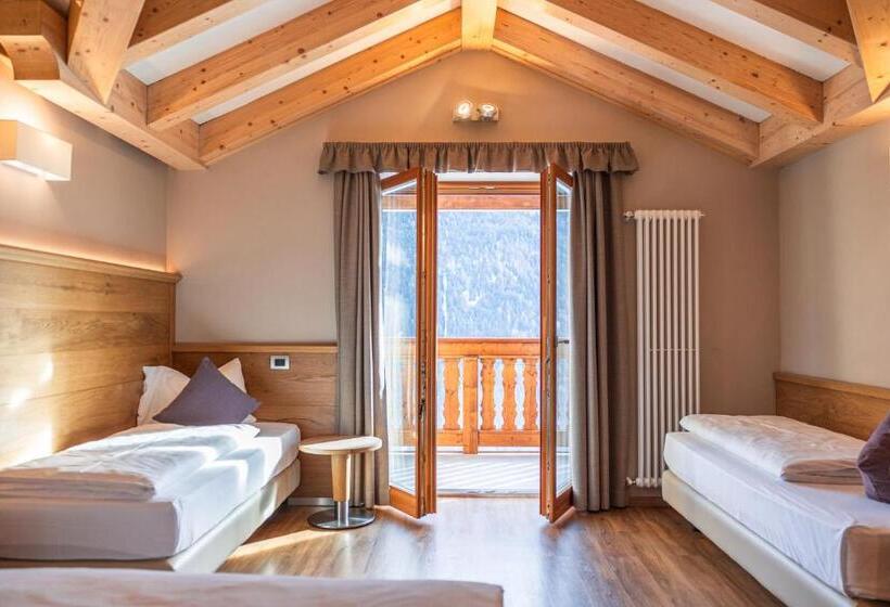 スタンダード4人部屋, Albergo Belvedere