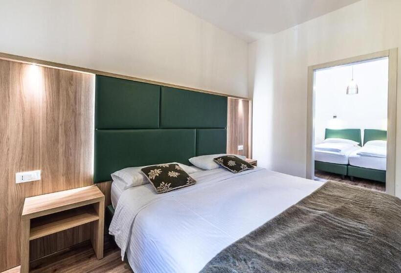 スタンダード４人部屋, Pordoi Passo Pordoi Vegetarian