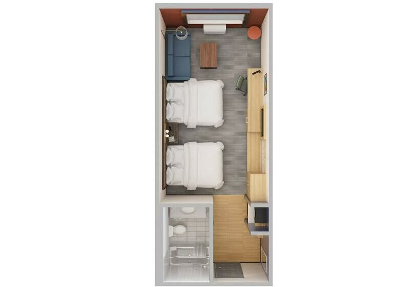 带2个双人床的标准工作室, Holiday Inn Express & Suites S Lake Buena Vista, An Ihg