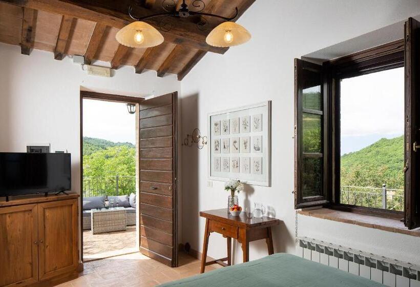 اتاق استاندارد با تراس, Agriturismo Colle Pu