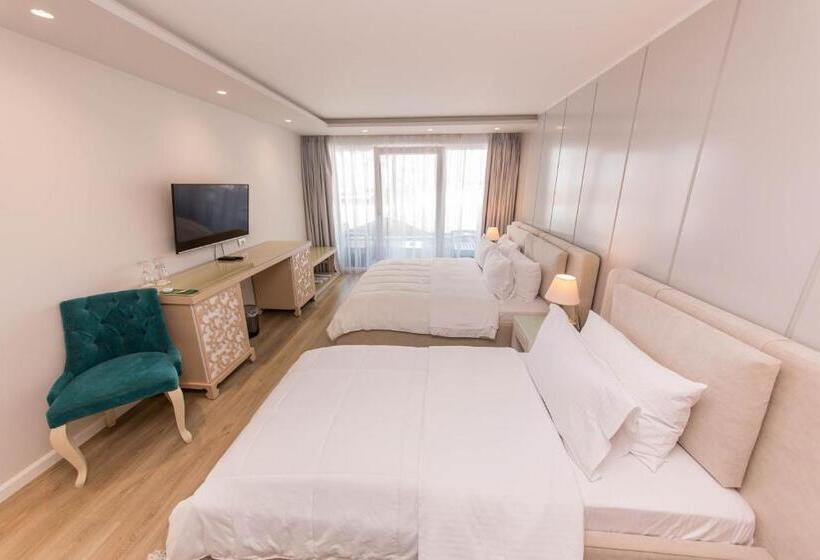 غرفة قياسية ثلاثية مزودة بشرفة, Demi