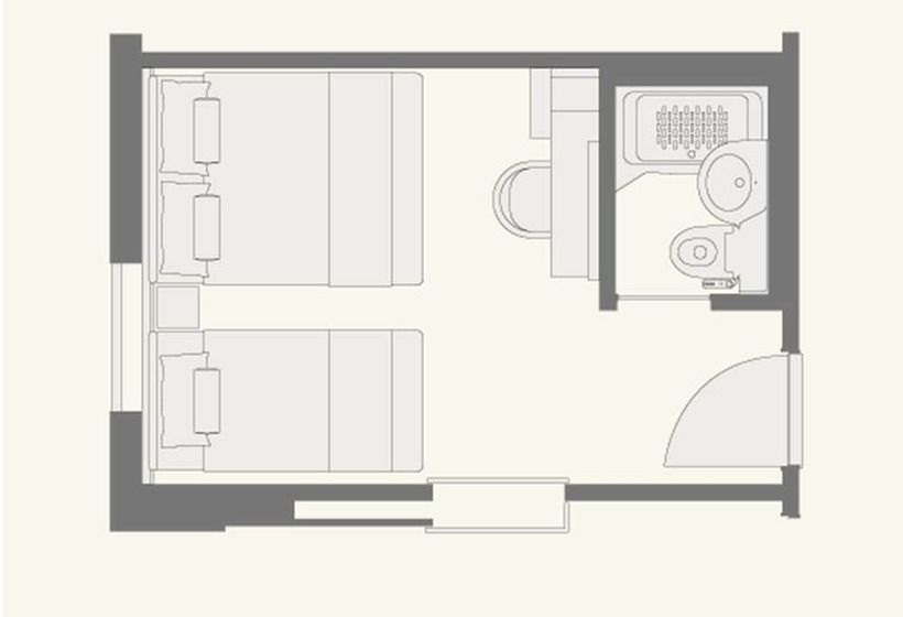 Номер Стандарт Трехместный, The Rise Osaka Kitashinchi