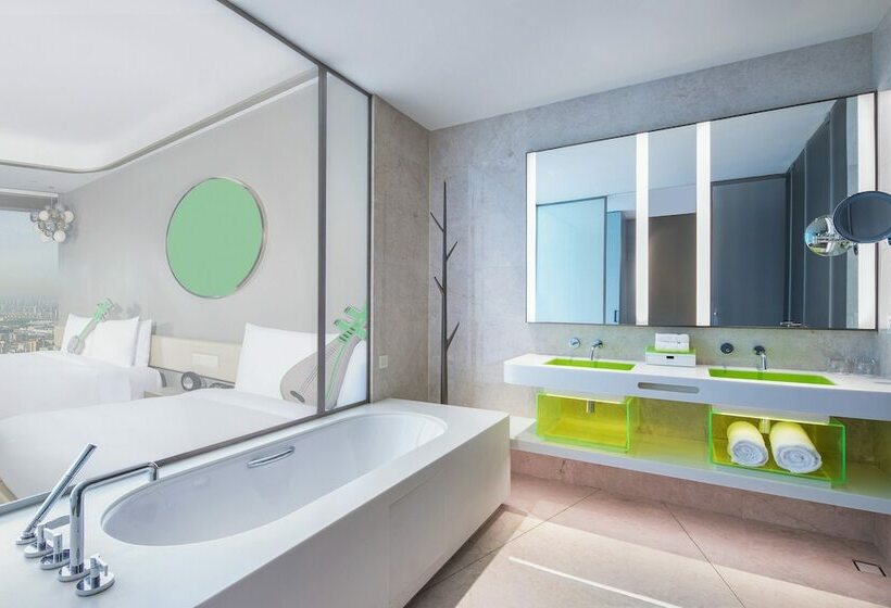 带2个双人床的标准工作室, W Suzhou   Jinji Lake