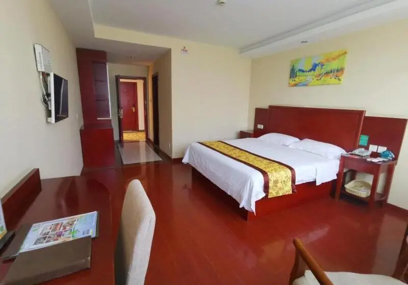 クイーンサイズベッドのスタンダードルーム, Greentree Inn Jiangsu Suzhou Taicang Liuhe Passenger Station Express