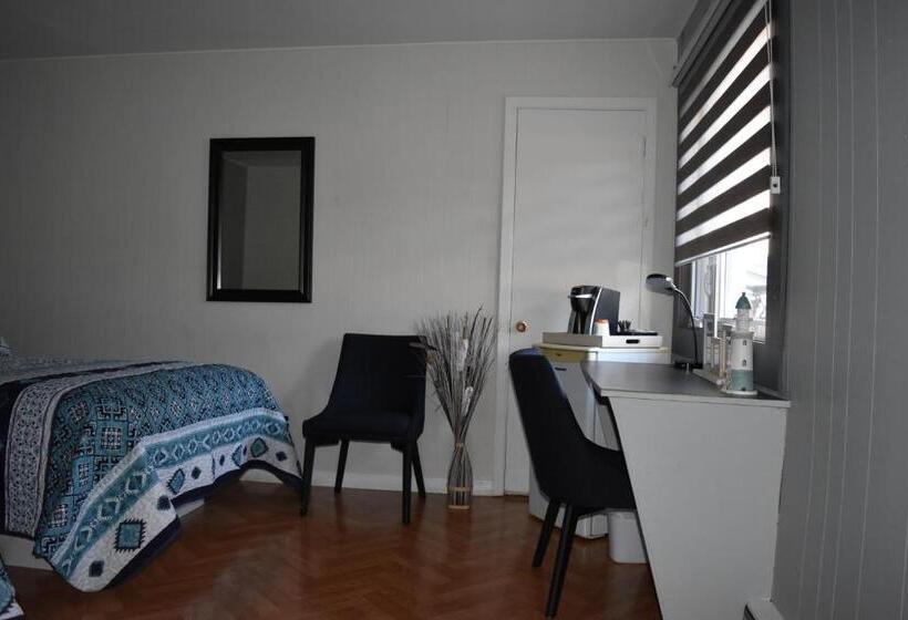 חדר סטנדרט שתי מיטות זוגיות, Motel De L Anse Et Camping Rimouski