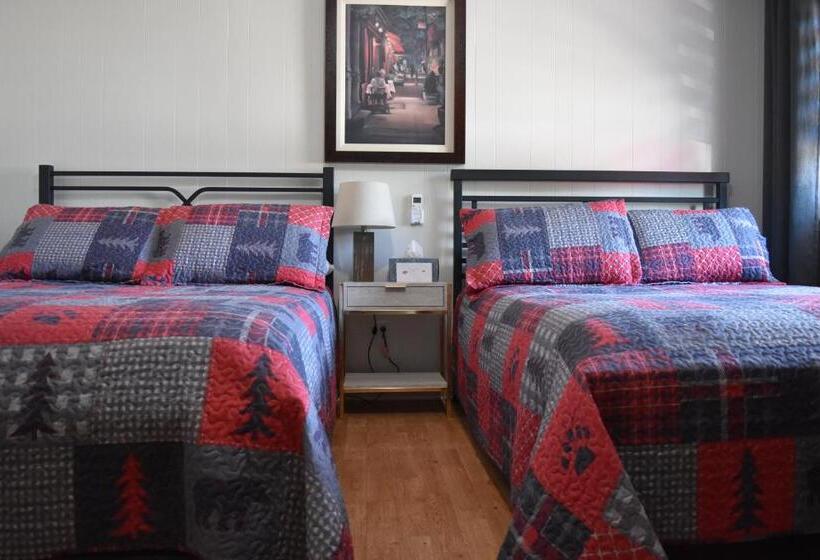 חדר סטנדרט שתי מיטות זוגיות, Motel De L Anse Et Camping Rimouski