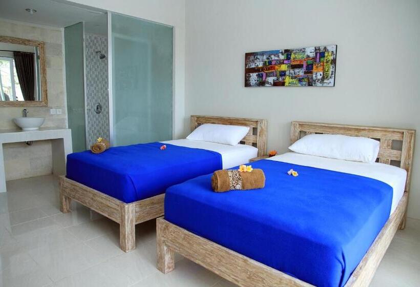 带泳池观景的豪华房, Asung Guesthouse