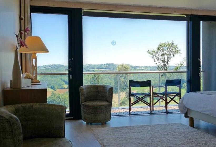 غرفة ديلوكس مزودة بشرفة, Villa Lascaux, Maison D Hôtes