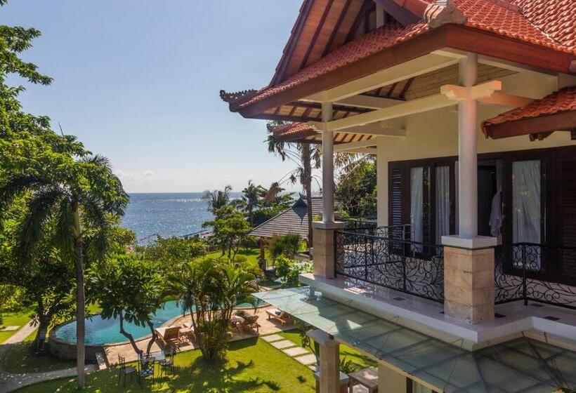 חדר דלוקס עם מרפסת נוף לים, Villa Sky Dancer Bali
