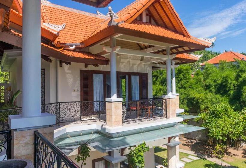 חדר דלוקס עם מרפסת נוף לים, Villa Sky Dancer Bali