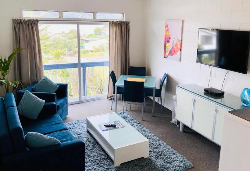 패밀리 룸 바다 전망, Waiheke Island Motel